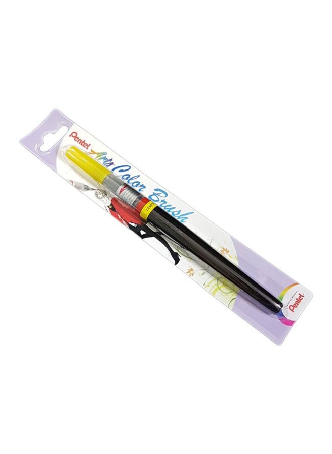 بنتل قلم حبر جاف بفرشاة تلوين فنية ليمون أصفر - Image 2
