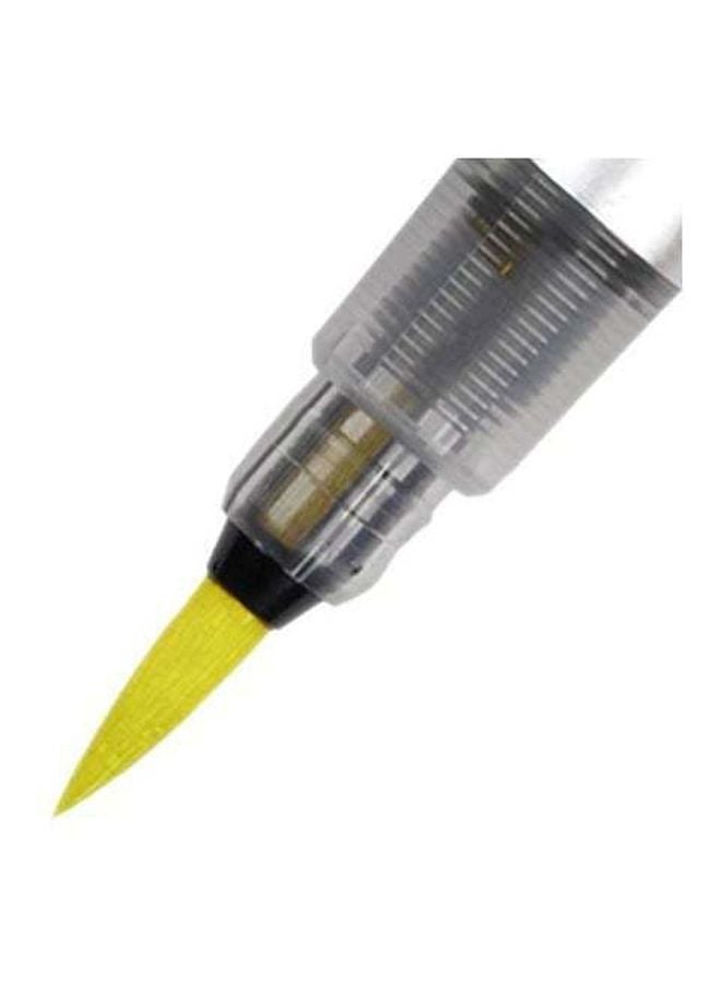 بنتل قلم حبر جاف بفرشاة تلوين فنية ليمون أصفر - Image 3