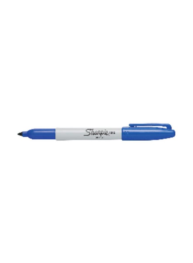 Sharpie Pack Of 12 Fine Point Permanent Marker Blue - Image 2