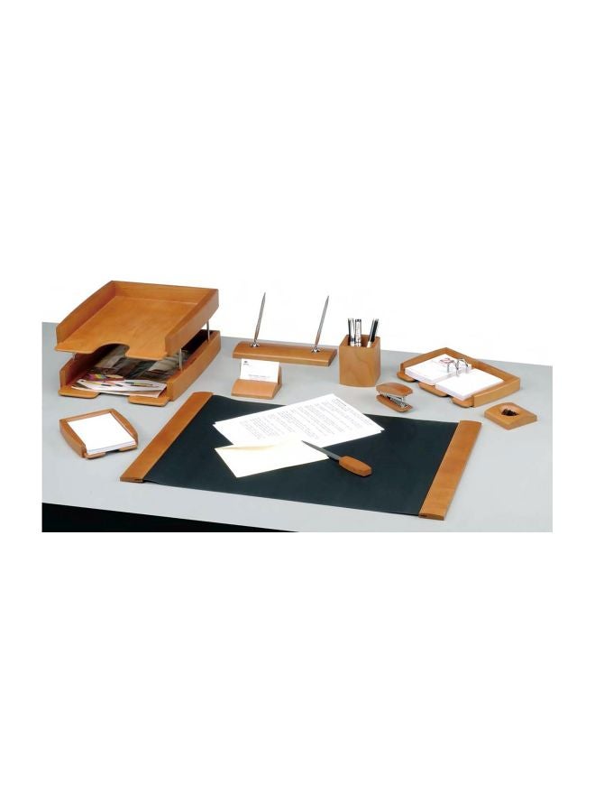 Bestar 10-Piece Wooden Desk Set Light Cherry - Image 2
