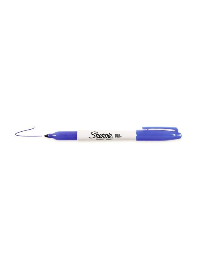 Sharpie Pack Of 12 Fine Point Permanent Marker Blue - Image 3