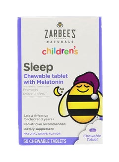 Sleep Melatonin Natural Grape-50 Chewable Tablets