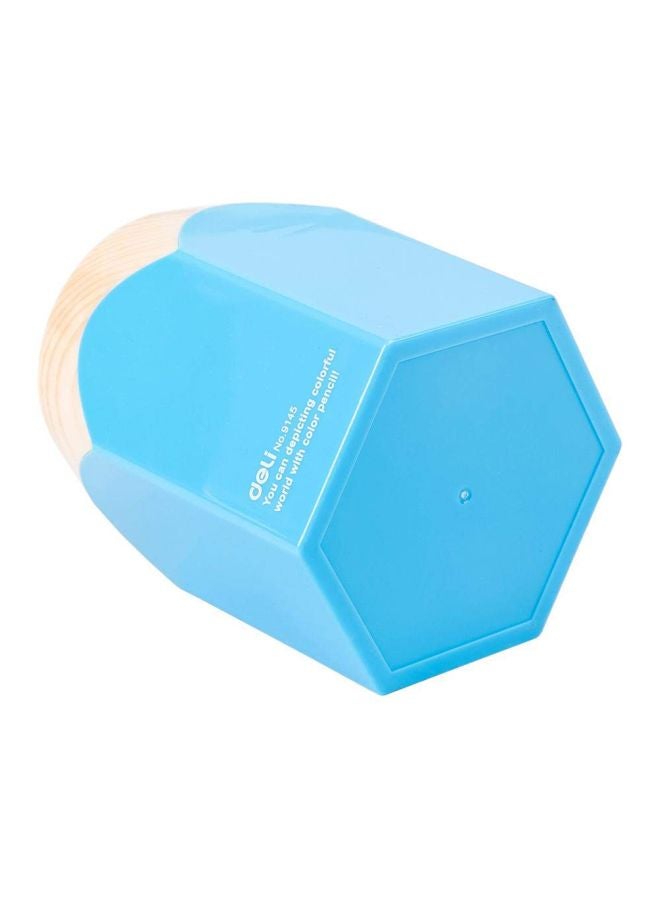 ديلي حامل لأقلام الحبر والرصاص أزرق/بني - Image 3