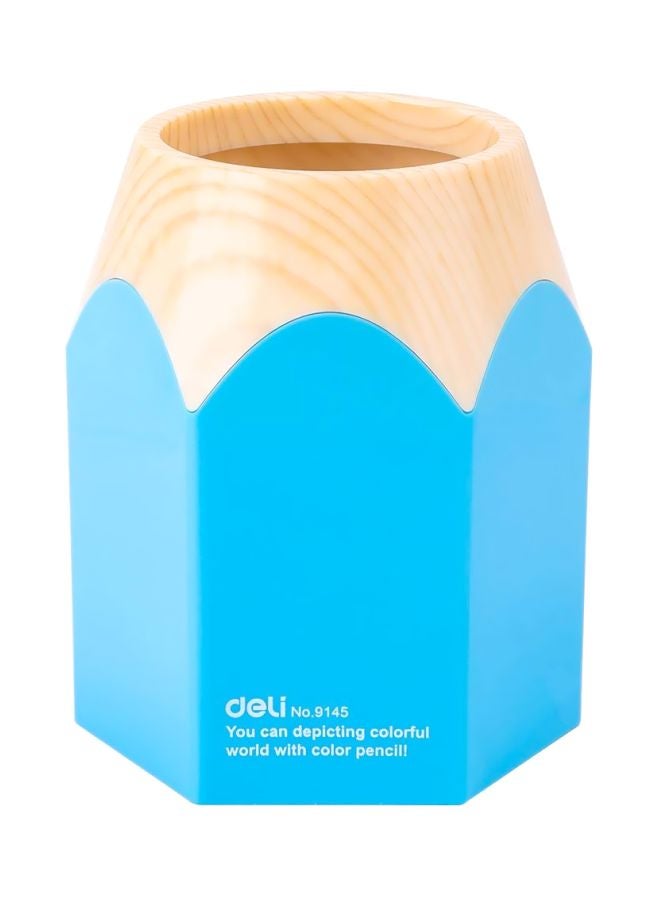 ديلي حامل لأقلام الحبر والرصاص أزرق/بني - Image 1