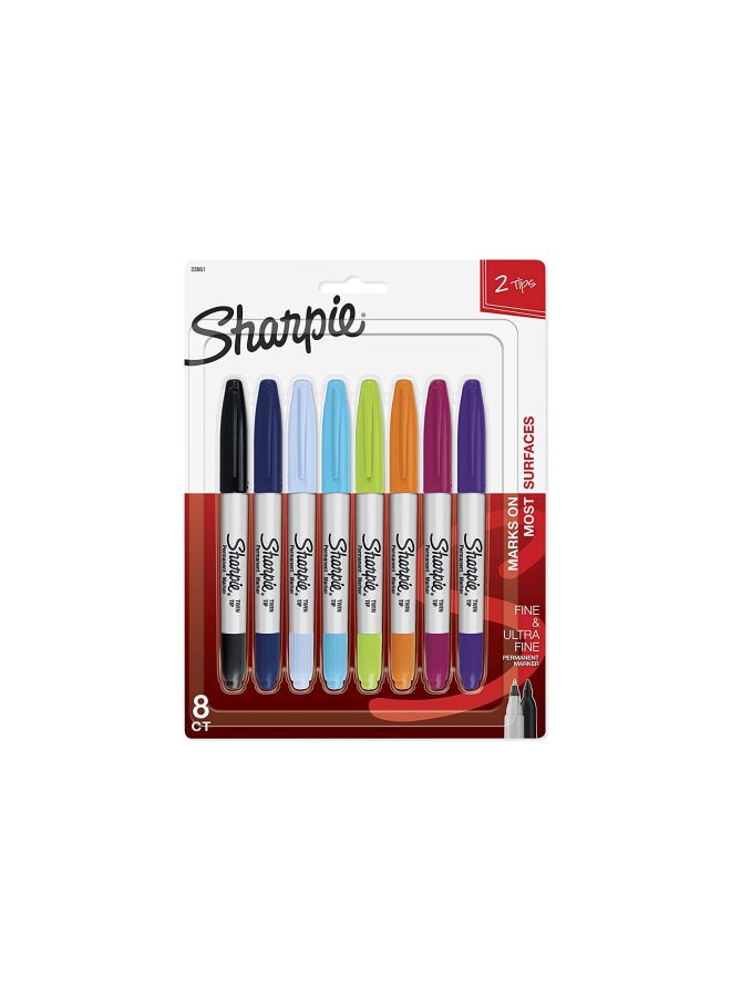 8-Piece Permanent Marker Set Multicolour - v1579790011/N33429245A_2