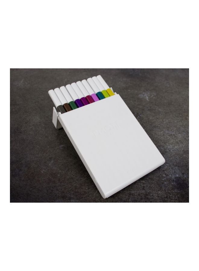 Uniball Set Of 10 Emott Fineliner Pens Multicolour  - Image 2
