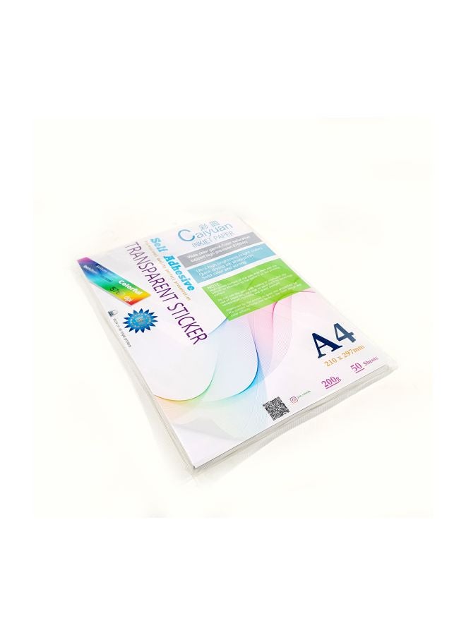Caiyuan - 50-Piece A4 Inkject Paper Sheets - Image 1
