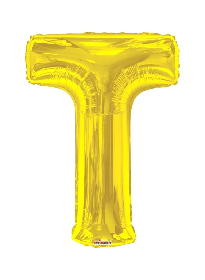 Kaleidoscope Letter T Foil Balloon 34inch  - Image 1
