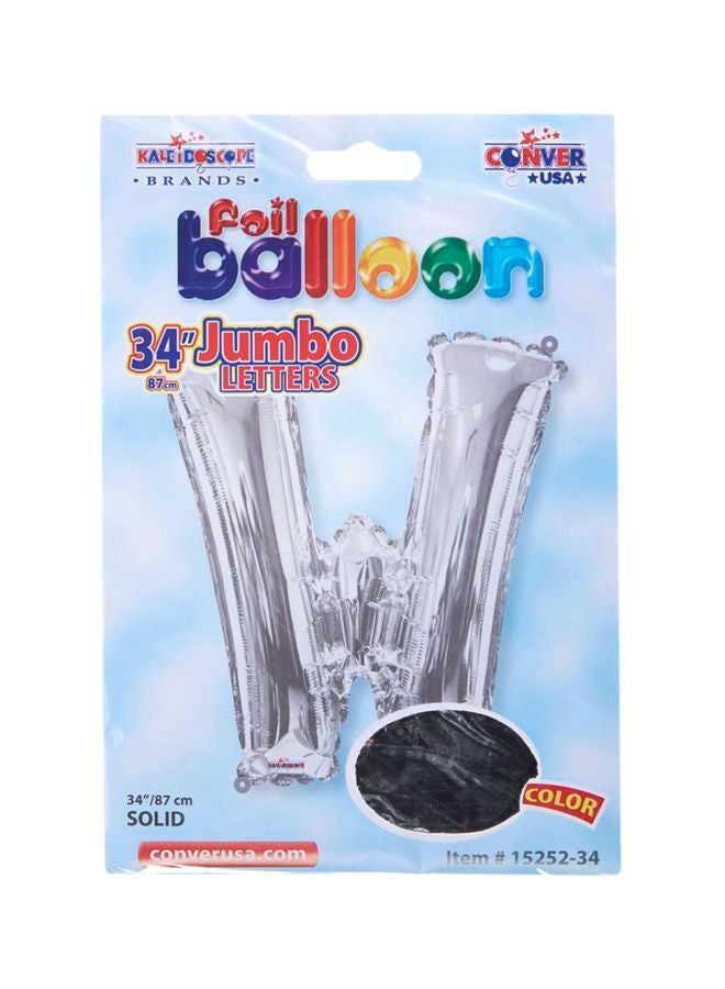 كلايدوسكوب بالون من القصدير على شكل حرف W موديل 118671 34بوصة - Image 2