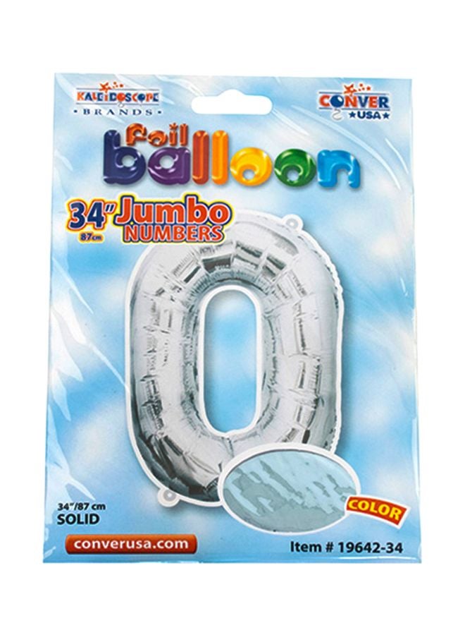 Kaleidoscope Numeric 0 Foil Balloon 118585 34inch  - Image 2