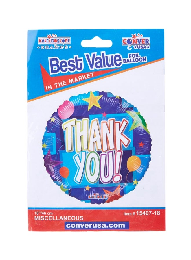Kaleidoscope Thank You Foil Balloon 18inch 