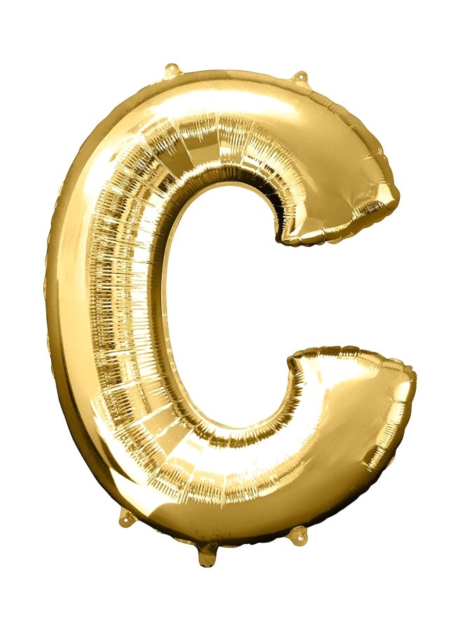 كلايدوسكوب بالون من القصدير على شكل حرف C 34بوصة - Image 1