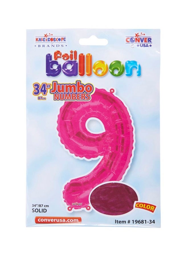 Kaleidoscope Number 9 Foil Balloon 34inch  - Image 2