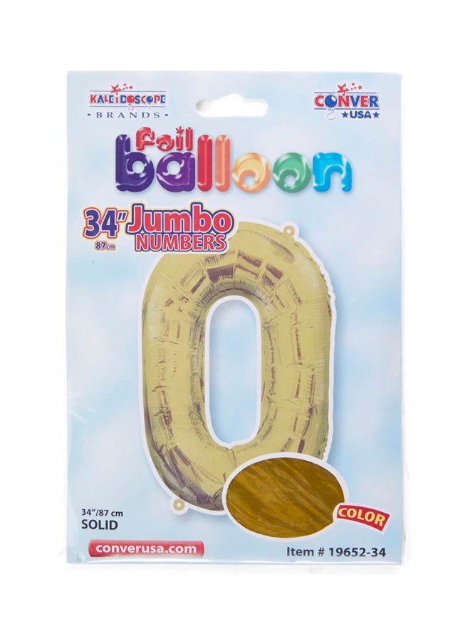 Kaleidoscope 0 Shaped Foil Balloon 34inch  - Image 2