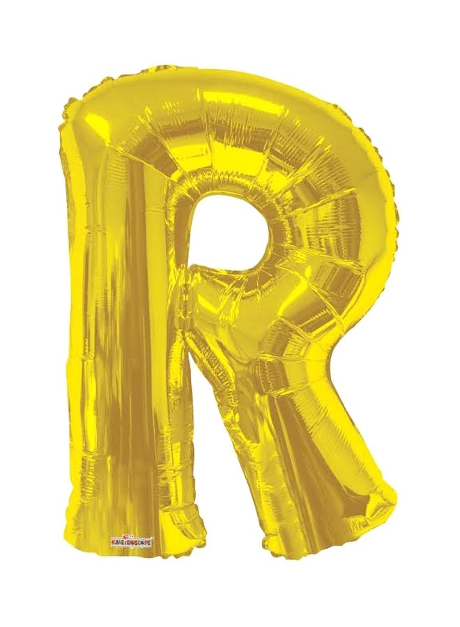 كلايدوسكوب بالون من القصدير على شكل حرف R 34بوصة - Image 1