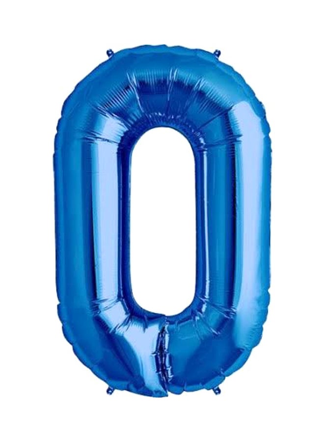 Kaleidoscope Number 0 Shaped Foil Balloon 34inch  - Image 1