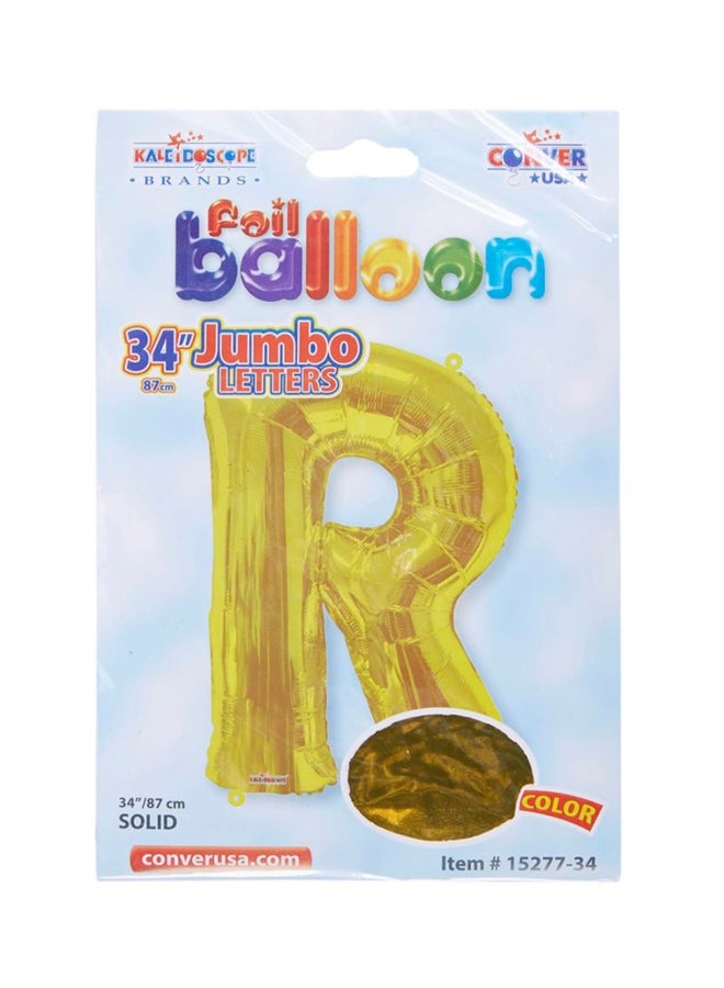 كلايدوسكوب بالون من القصدير على شكل حرف R 34بوصة - Image 2