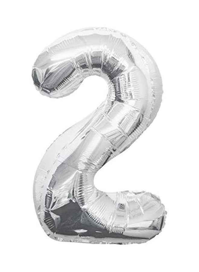 كلايدوسكوب بالون من القصدير على شكل رقم 2 34بوصة - Image 1