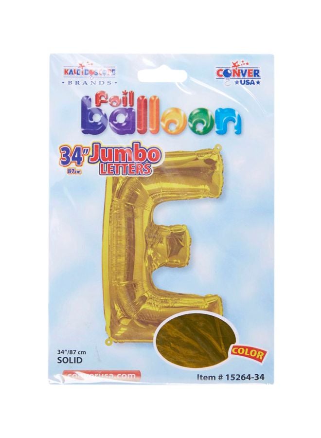 Kaleidoscope Letter-E Shaped Foil Balloon 34inch  - Image 2