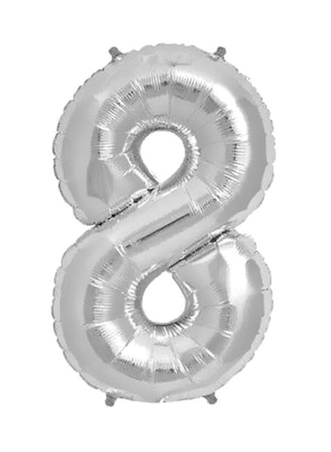 Kaleidoscope Number-8 Shaped Foil Balloon 34inch  - Image 1
