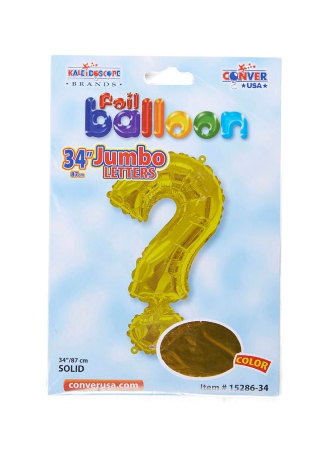 Kaleidoscope Question Mark Shaped Foil Balloon 34inch  - Image 2