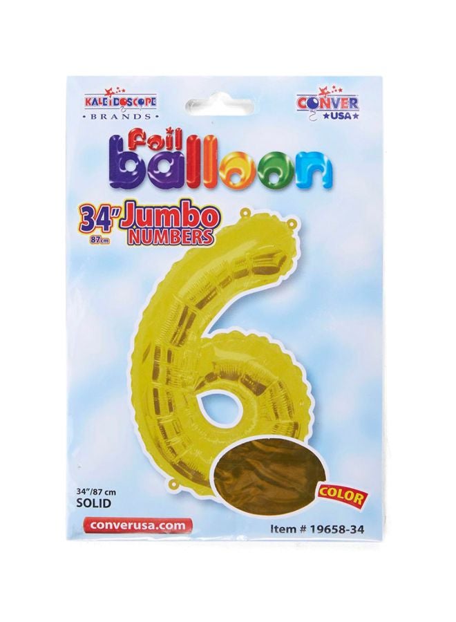 Kaleidoscope Number 6 Foil Balloon 118697 34inch  - Image 2