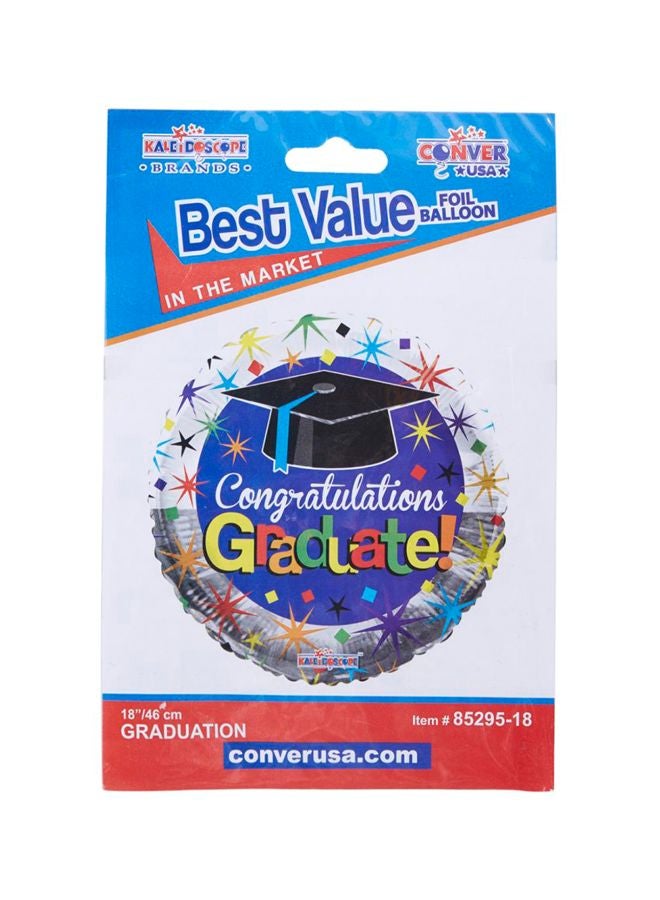 Kaleidoscope Graduations Celebration Foil Balloon 118741 18inch  - Image 2