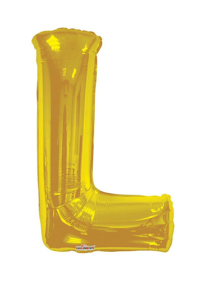 Kaleidoscope Jumbo Letter L Shaped Foil Balloon 118680 