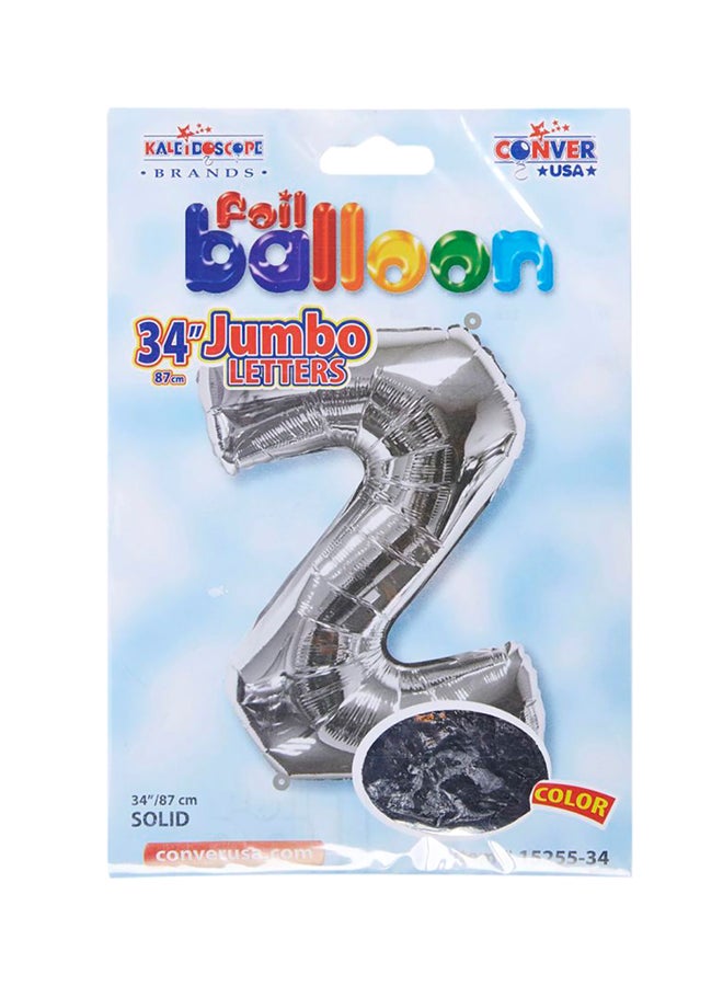 Kaleidoscope Jumbo Letter Z Shaped Foil Balloon 118679 
