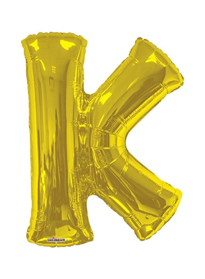 Kaleidoscope Jumbo Letter K Shaped Foil Balloon 118623  - Image 1