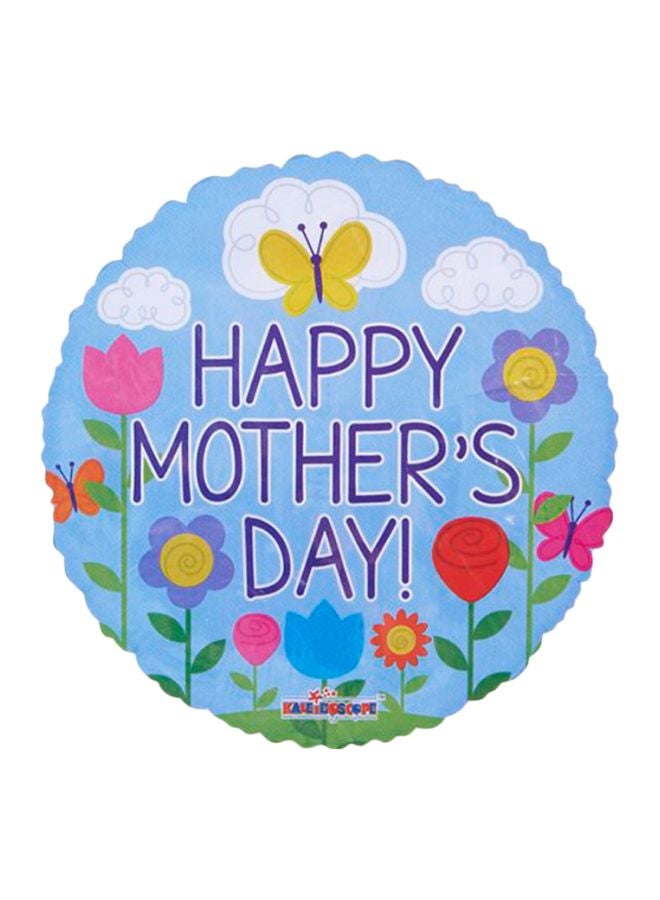 كلايدوسكوب بالون من القصدير بطبعة عبارة "Happy Mother's Day" طراز 118654 18بوصة - Image 1