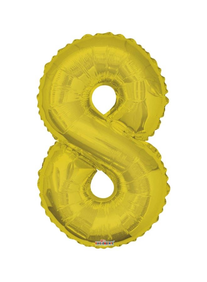 Kaleidoscope Number 8 Shaped Foil Balloon 118597 34inch  - Image 1