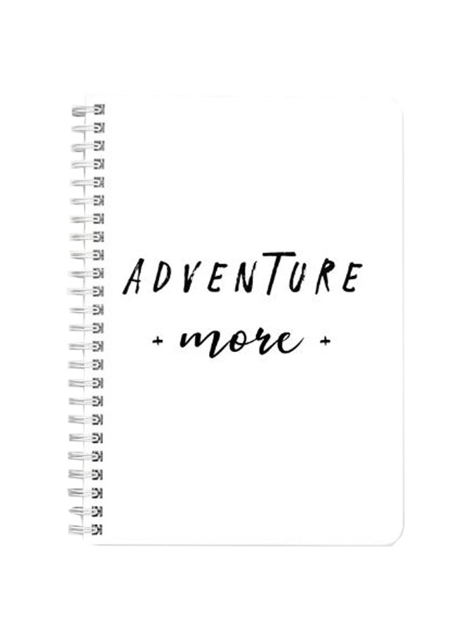 LOWHA A5 Spiral Bound Notebook White/Black - Image 1