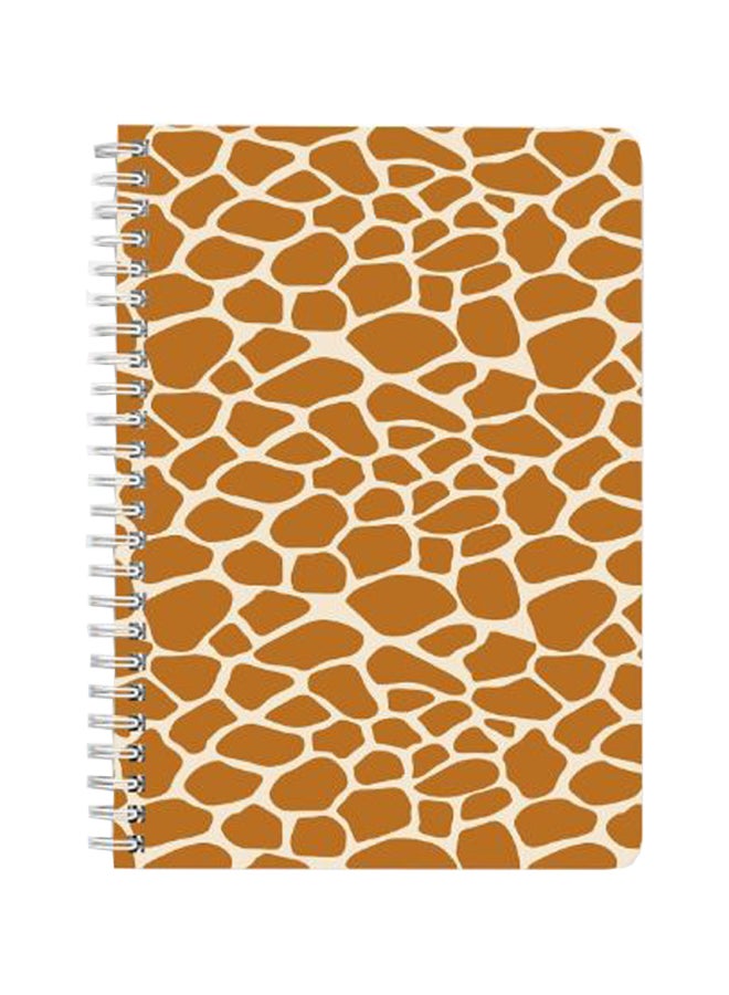 لوحة دفتر بسلك حلزوني مقاس A5 البني الفاتح - Image 1