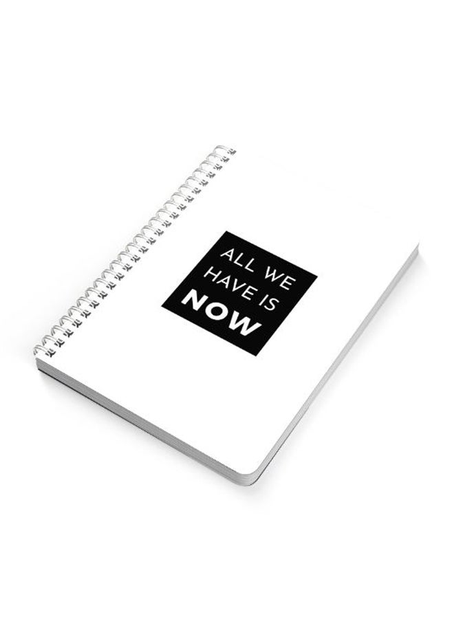 LOWHA A5 Spiral Bound Notebook Black/White - Image 2