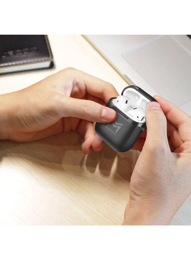 MARGOUN Protective Hard Case Shell For AirPods Black - Image 2