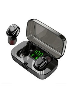 XG-23 TWS Bluetooth In-Ear Earbuds With LED Digital Display Charging Case Black