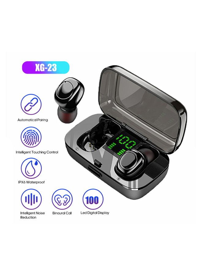 Generic - XG-23 TWS Bluetooth In-Ear Earbuds With LED Digital Display Charging Case Black - Image 1