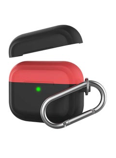 Silicone Two Toned Keychain Apple AirPods Case Black/Red - v1579799141/N33793443A_1