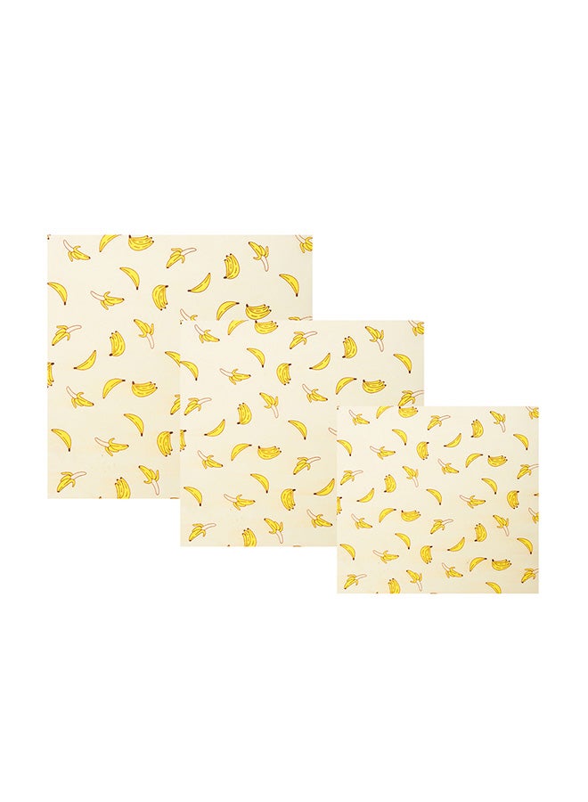 Beeswax Cloth Food Wrap Cover Yellow/Beige 