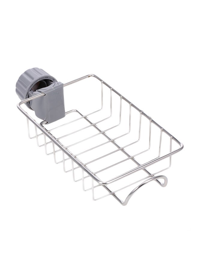 Stainless Steel Faucet Sponge Holder Silver/Grey  - Image 1