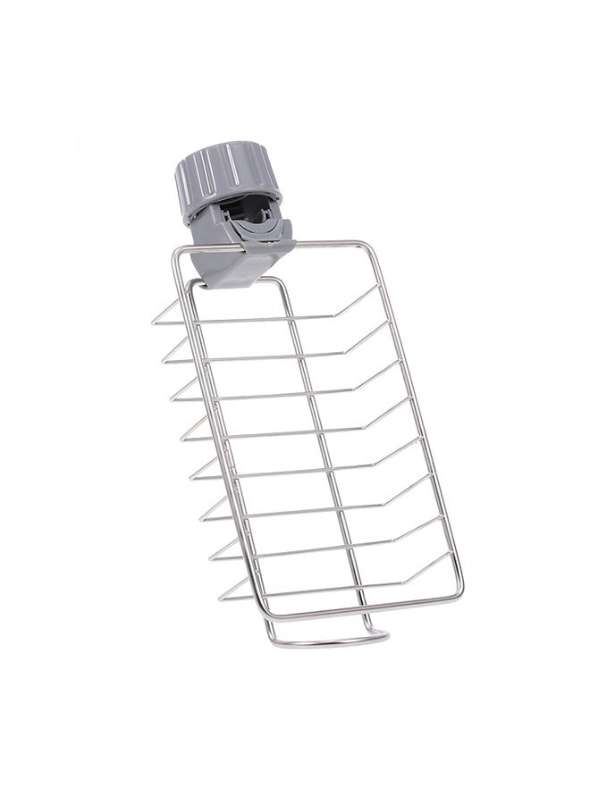 Stainless Steel Faucet Sponge Holder Silver/Grey  - Image 2