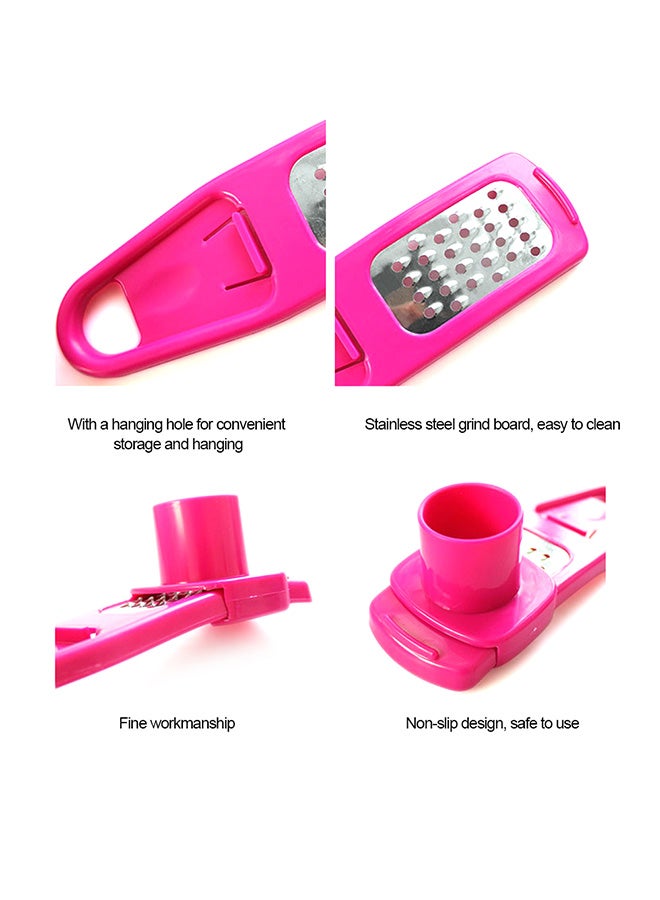 ANSELF Multi-Functional Ginger Garlic Slicer Pink/Silver - Image 2