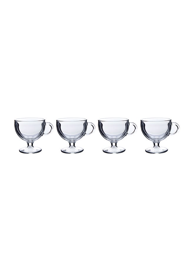 Pasabahce 4-Piece Vario Ice Cream Serving Bowls Set Clear 250ml 