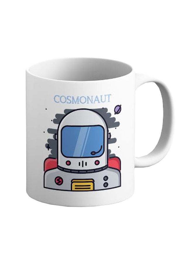 إيتالكو مج قهوة من السيراميك بنمط رجل فضائي "Cosmonaut Space" أزرق/ أبيض