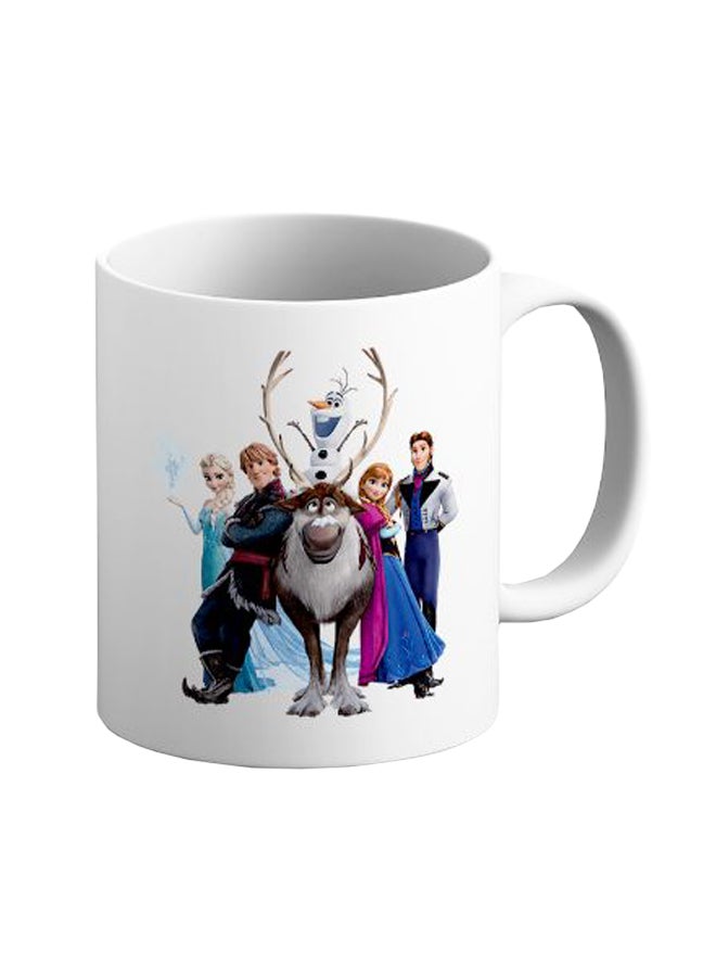 إيتالكو مج قهوة من السيراميك بطبعة شخصية من فيلم فروزن أبيض