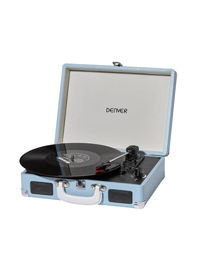 DENVER VPL-120 Turn Table Vinyl Player VPB02005 Blue - Image 1