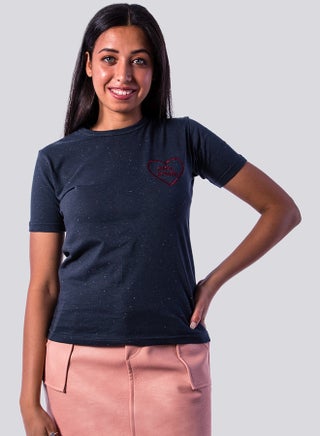 Girl Power Embroidery Tee Dark Grey - v1579850532/N33666266V_1