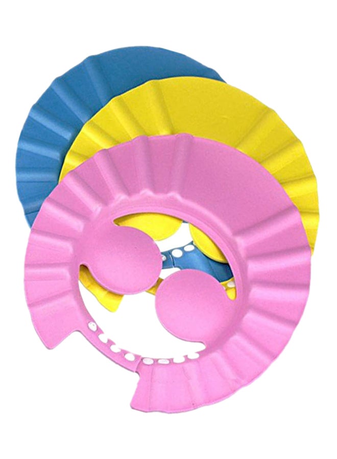 مجموعة قبعات قابلة للضبط للاستحمام مزودة بقطع لحماية الأذنين من 3 قطع - Image 1