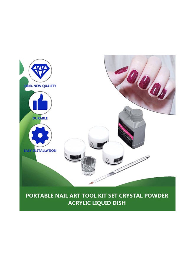 6-Piece Portable Nail Art Tool Kit Set Multicolour - Image 3